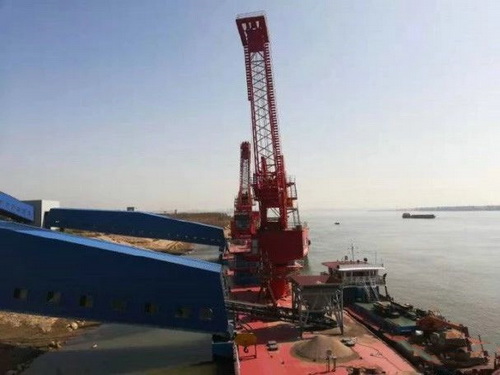 湖北一永久性砂石集并中心建成，總投資約2.5億元，年設(shè)計吞吐量360萬噸
