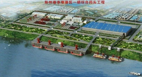 湖北一永久性砂石集并中心建成，總投資約2.5億元，年設(shè)計吞吐量360萬噸