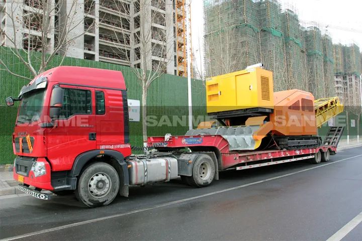 顛覆傳統(tǒng)裝車方式，山美履帶式取料機(jī)助您實(shí)現(xiàn)降本增效、節(jié)能減排！