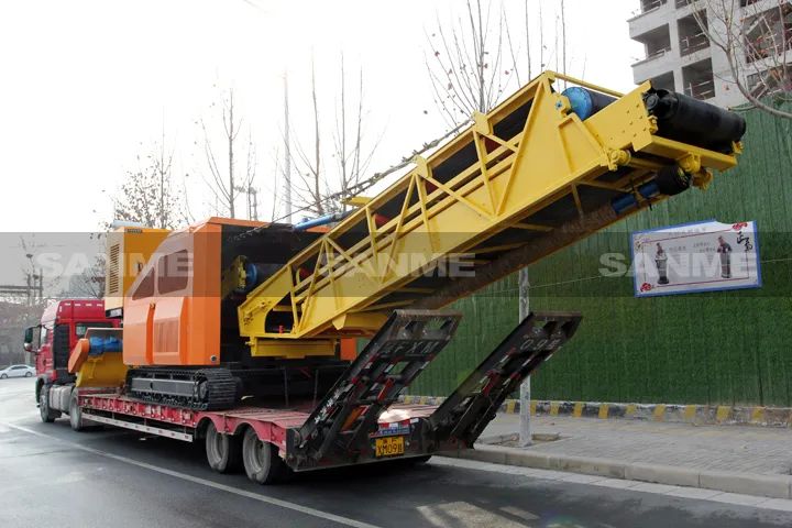 顛覆傳統(tǒng)裝車方式，山美履帶式取料機(jī)助您實(shí)現(xiàn)降本增效、節(jié)能減排！